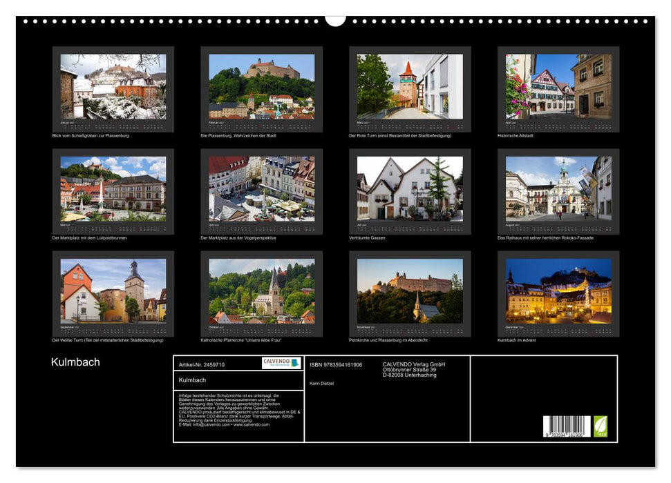 Kulmbach (CALVENDO Wandkalender 2027)