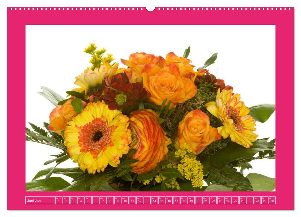 Für jeden Monat ein Dankeschön an Dich! - 12 Blumensträuße (CALVENDO Premium Wandkalender 2027)