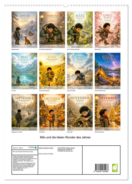 Milo und die kleien Wunder des Jahres (CALVENDO Premium Wandkalender 2027)