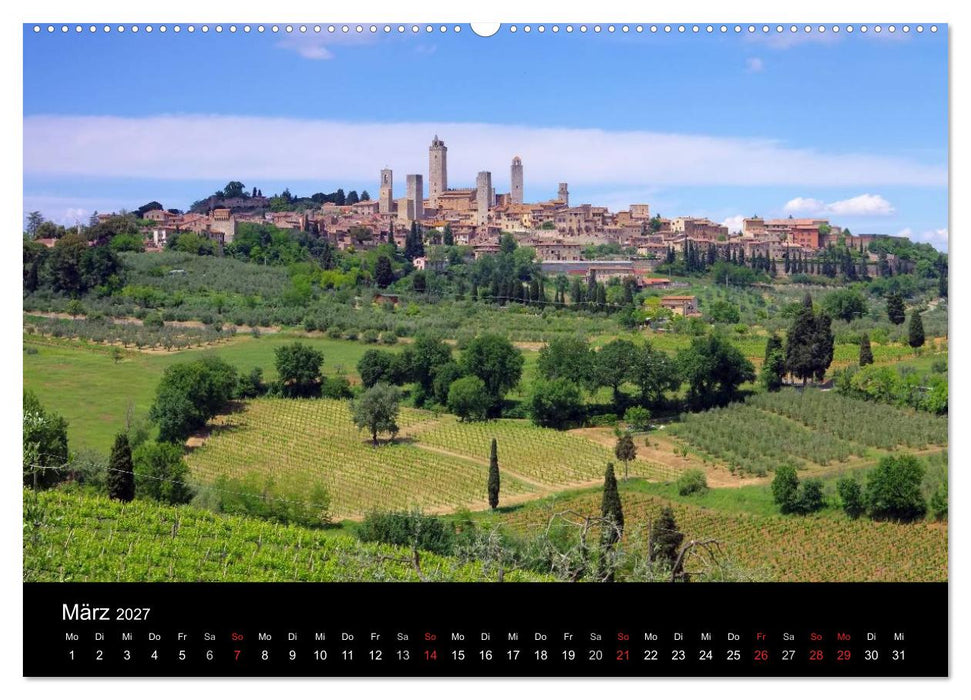 Toskana – Traumlandschaft in Italien (CALVENDO Wandkalender 2027)