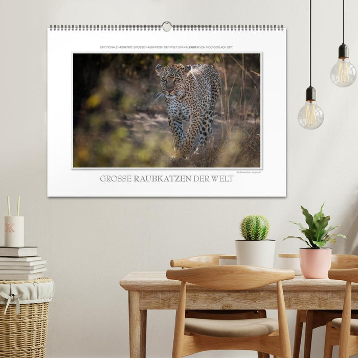 Emotionale Momente: Große Raubkatzen der Welt. (CALVENDO Wandkalender 2027)