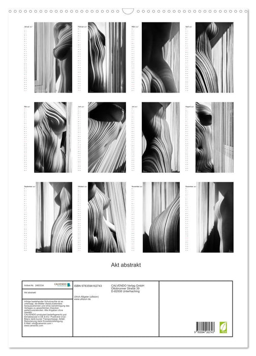 Akt abstrakt (CALVENDO Wandkalender 2027)