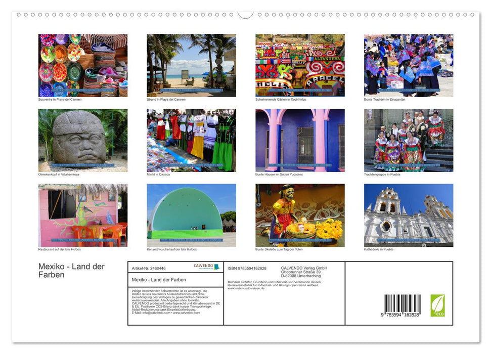 Mexiko - Land der Farben (CALVENDO Premium Wandkalender 2027)