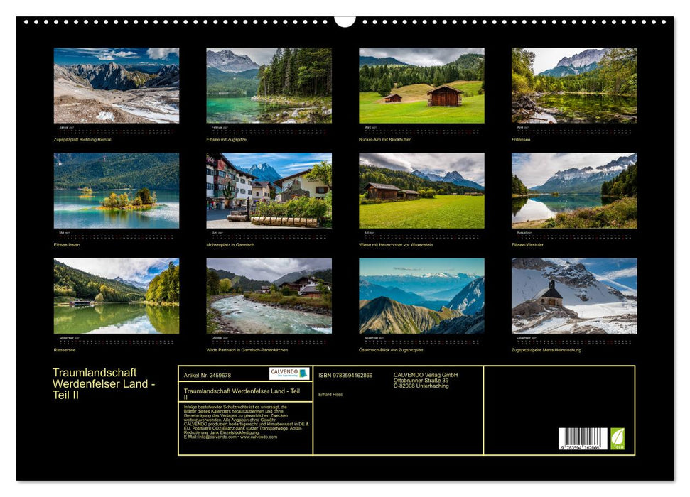 Traumlandschaft Werdenfelser Land - Teil II (CALVENDO Wandkalender 2027)