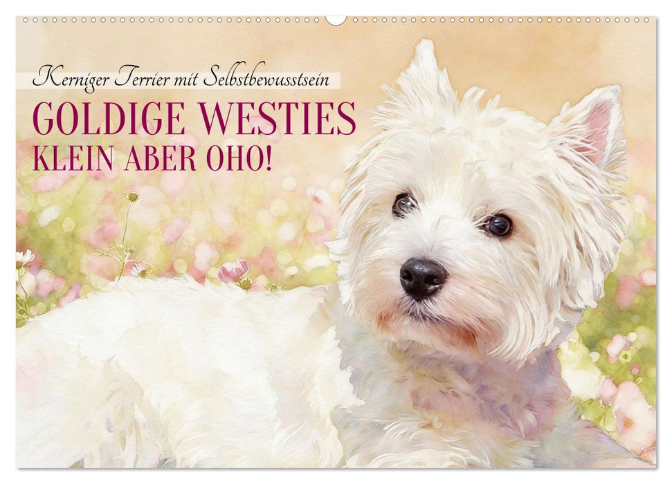 Goldige Westies - klein aber oho! (CALVENDO Wandkalender 2027)