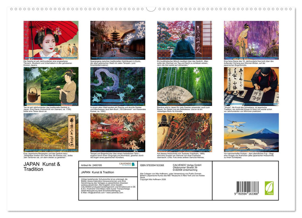 JAPAN Kunst & Tradition (CALVENDO Premium Wandkalender 2027)