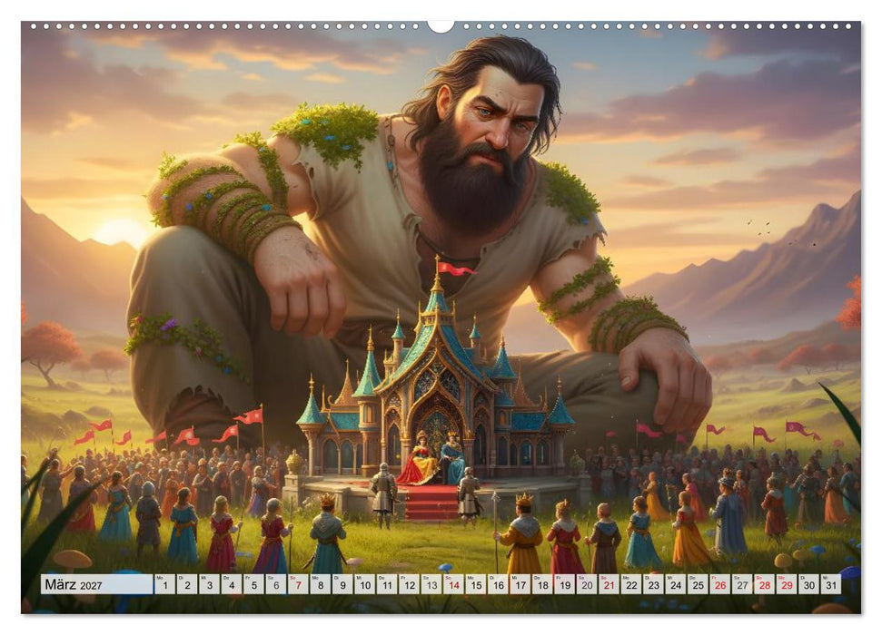 .Gulliver's Reise -Zwischen Riesen und Zwergen (CALVENDO Premium Wandkalender 2027)