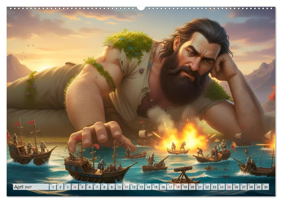 .Gulliver's Reise -Zwischen Riesen und Zwergen (CALVENDO Premium Wandkalender 2027)