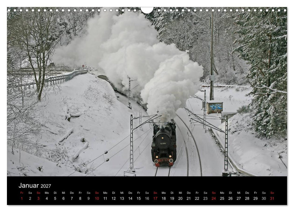 Mein Dampfbahnkalender 2027 (CALVENDO Wandkalender 2027)