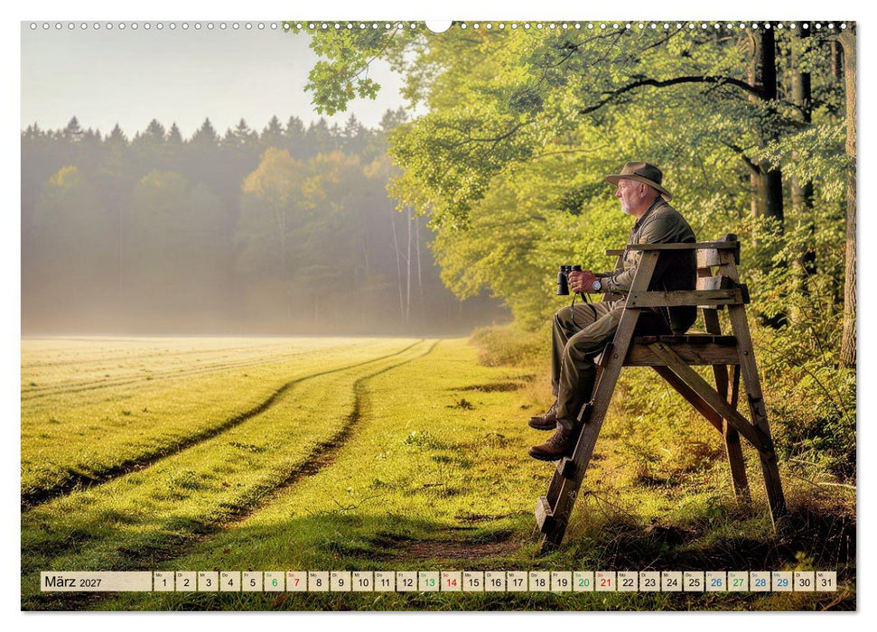 Jäger im Wald (CALVENDO Wandkalender 2027)