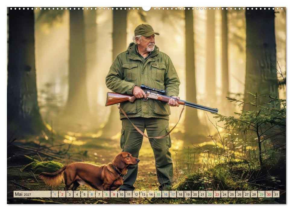 Jäger im Wald (CALVENDO Wandkalender 2027)