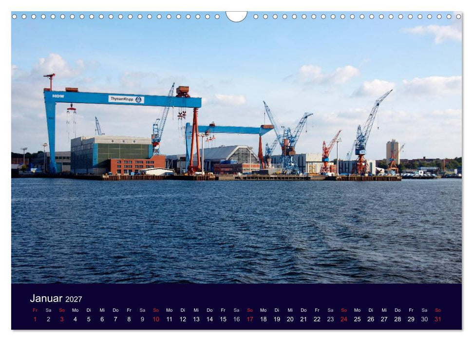 Rund um die Kieler Förde (CALVENDO Wandkalender 2027)
