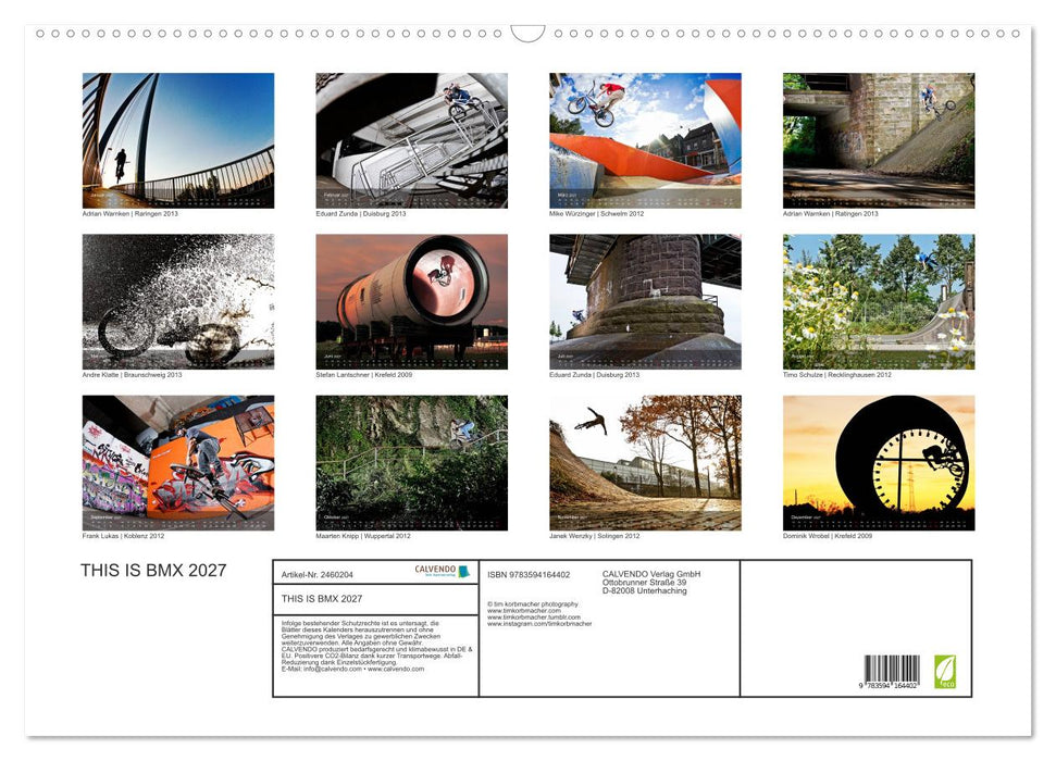 THIS IS BMX 2027 (CALVENDO Wandkalender 2027)