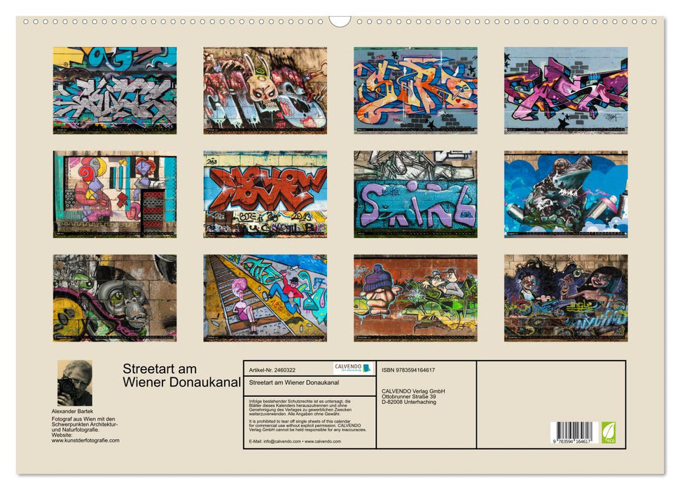 Streetart am Wiener Donaukanal (CALVENDO Wandkalender 2027)