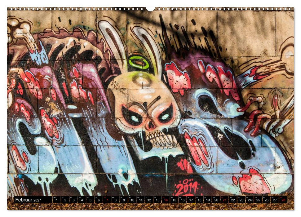 Streetart am Wiener Donaukanal (CALVENDO Wandkalender 2027)