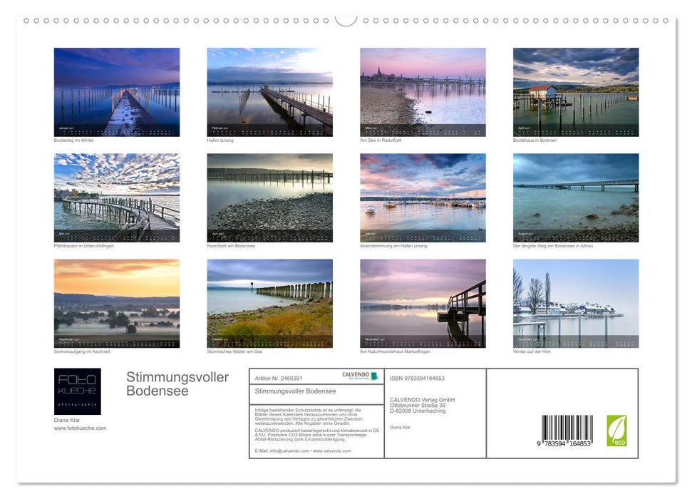 Stimmungsvoller Bodensee (CALVENDO Premium Wandkalender 2027)