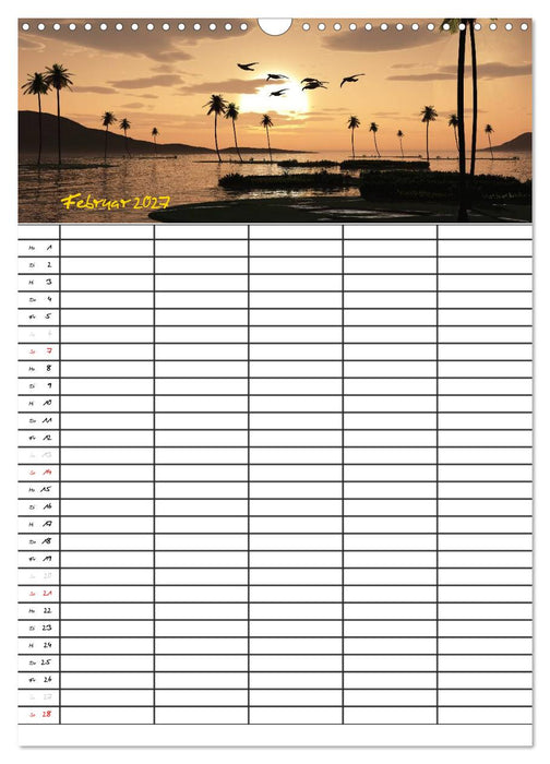 Familienplaner mit schönen Landschaftsbildern (CALVENDO Wandkalender 2027)