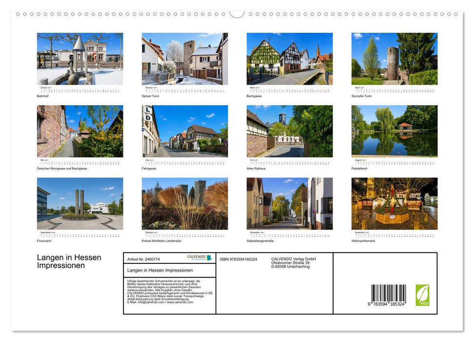 Langen in Hessen Impressionen (CALVENDO Premium Wandkalender 2027)
