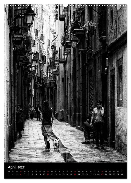 In den Straßen und Gassen Barcelonas (CALVENDO Wandkalender 2027)