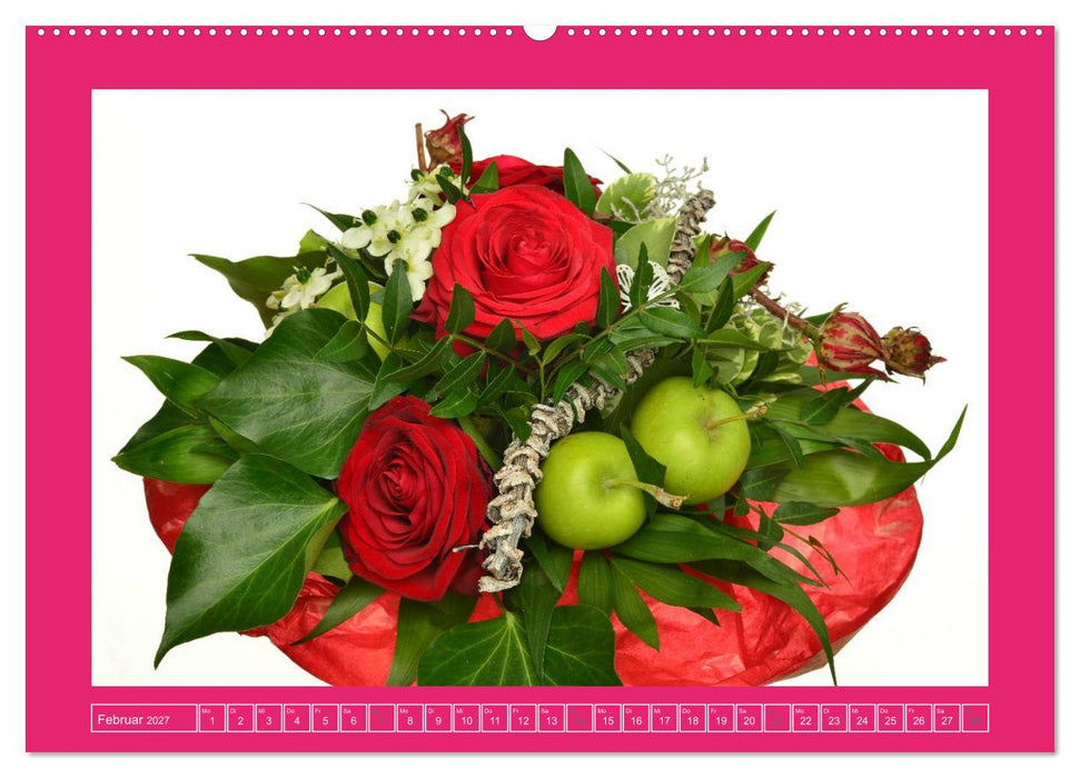 Für jeden Monat ein Dankeschön an Dich! - 12 Blumensträuße (CALVENDO Wandkalender 2027)
