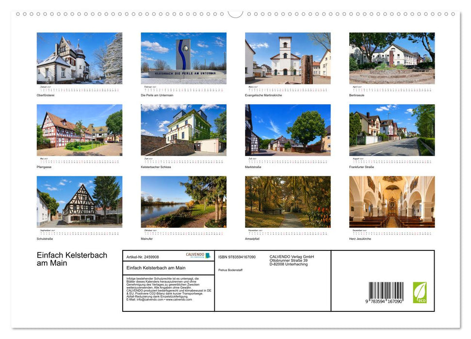 Einfach Kelsterbach am Main (CALVENDO Premium Wandkalender 2027)