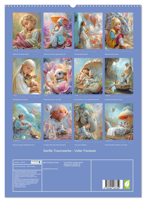 Sanfte Traumwerke - Voller Fantasie (CALVENDO Premium Wandkalender 2027)