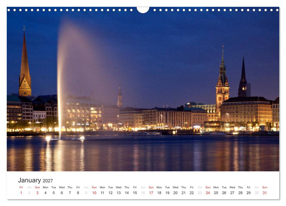 Hamburg / UK-Version (CALVENDO Monthly Calendar 2027)