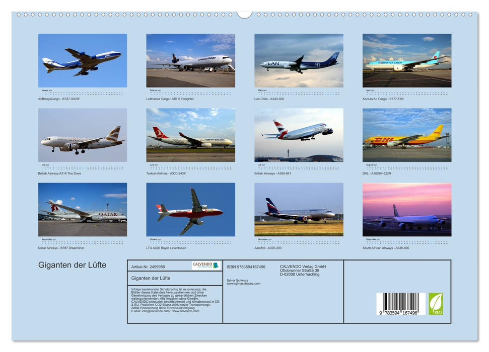 Giganten der Lüfte (CALVENDO Premium Wandkalender 2027)