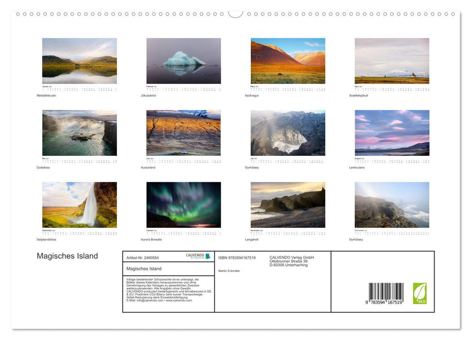 Magisches Island (CALVENDO Premium Wandkalender 2027)