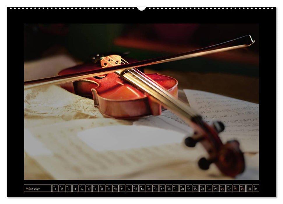 eine Violine (CALVENDO Premium Wandkalender 2027)