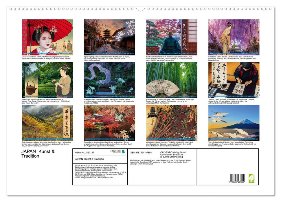 JAPAN Kunst & Tradition (CALVENDO Wandkalender 2027)