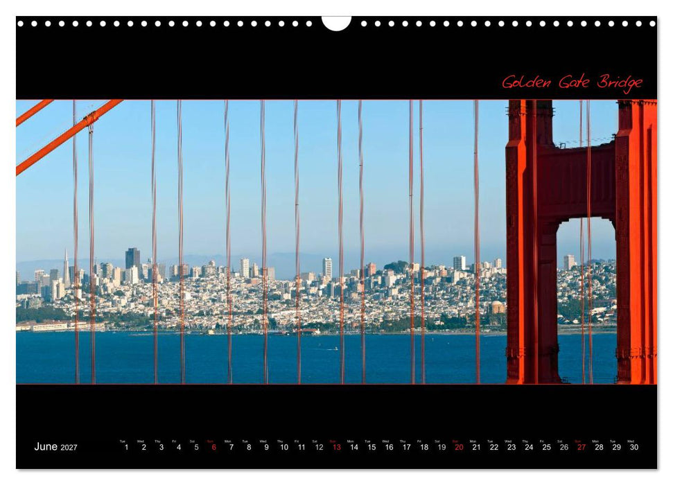 SAN FRANCISCO Panoramic Highlights (CALVENDO Monthly Calendar 2027)