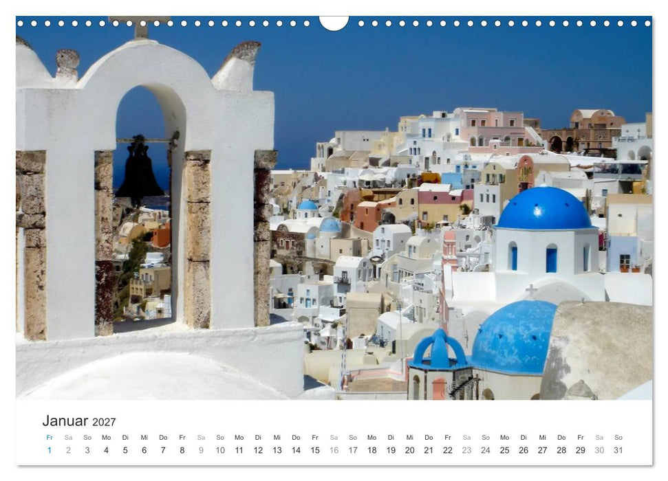 Hellas - ein Meer der Farben (CALVENDO Wandkalender 2027)