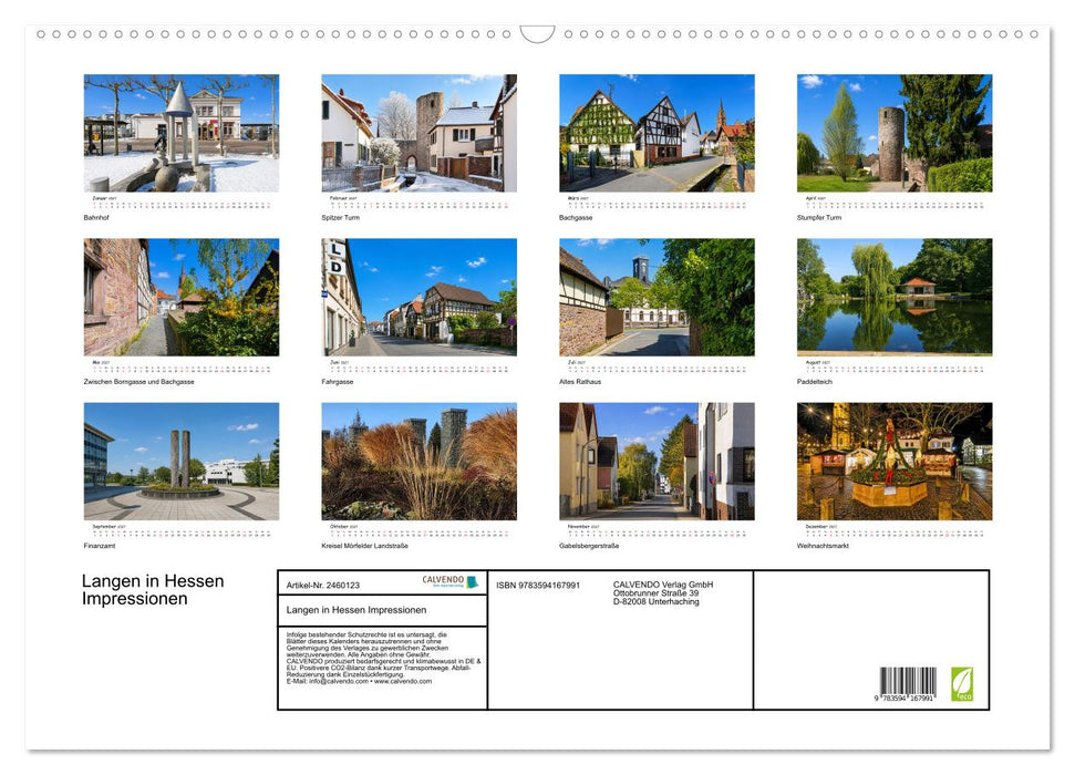 Langen in Hessen Impressionen (CALVENDO Wandkalender 2027)