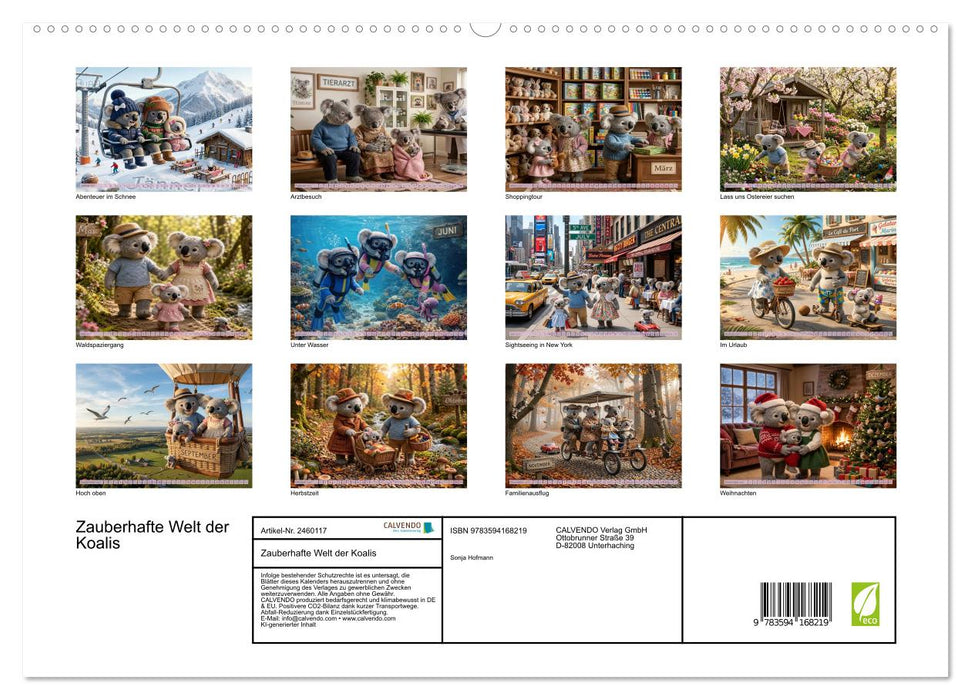 Zauberhafte Welt der Koalis (CALVENDO Premium Wandkalender 2027)