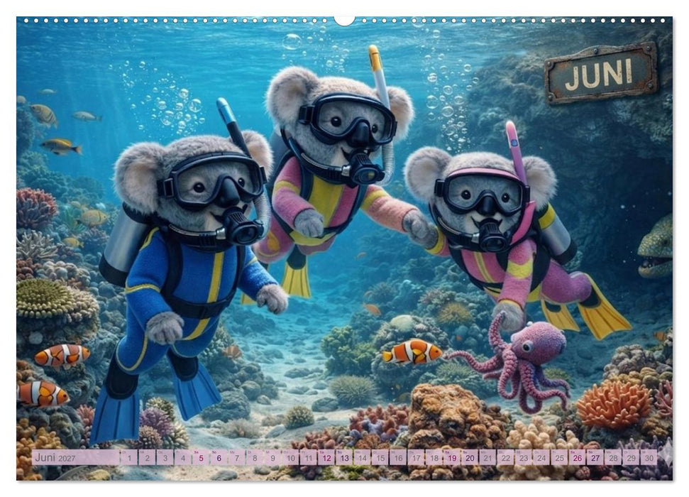 Zauberhafte Welt der Koalis (CALVENDO Premium Wandkalender 2027)