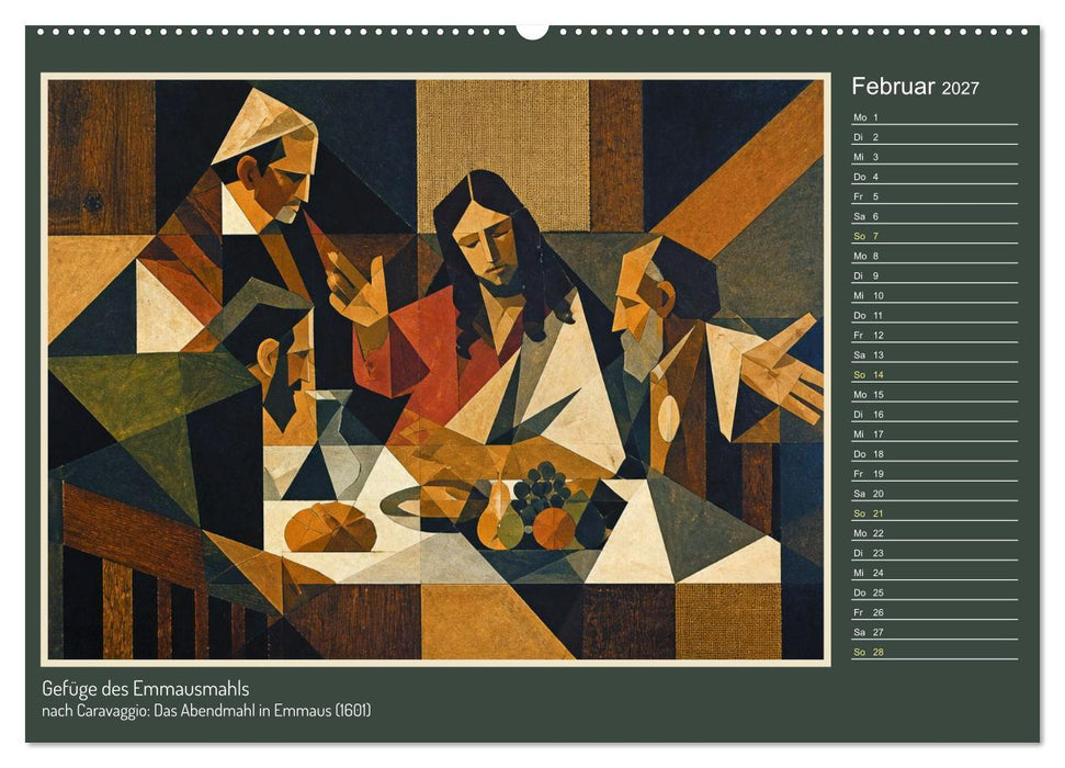 Caravaggio und der synthetische Kubismus (CALVENDO Wandkalender 2027)