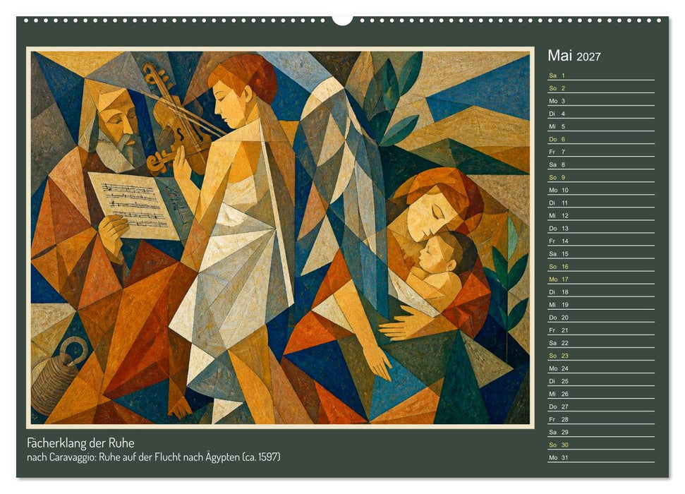 Caravaggio und der synthetische Kubismus (CALVENDO Wandkalender 2027)