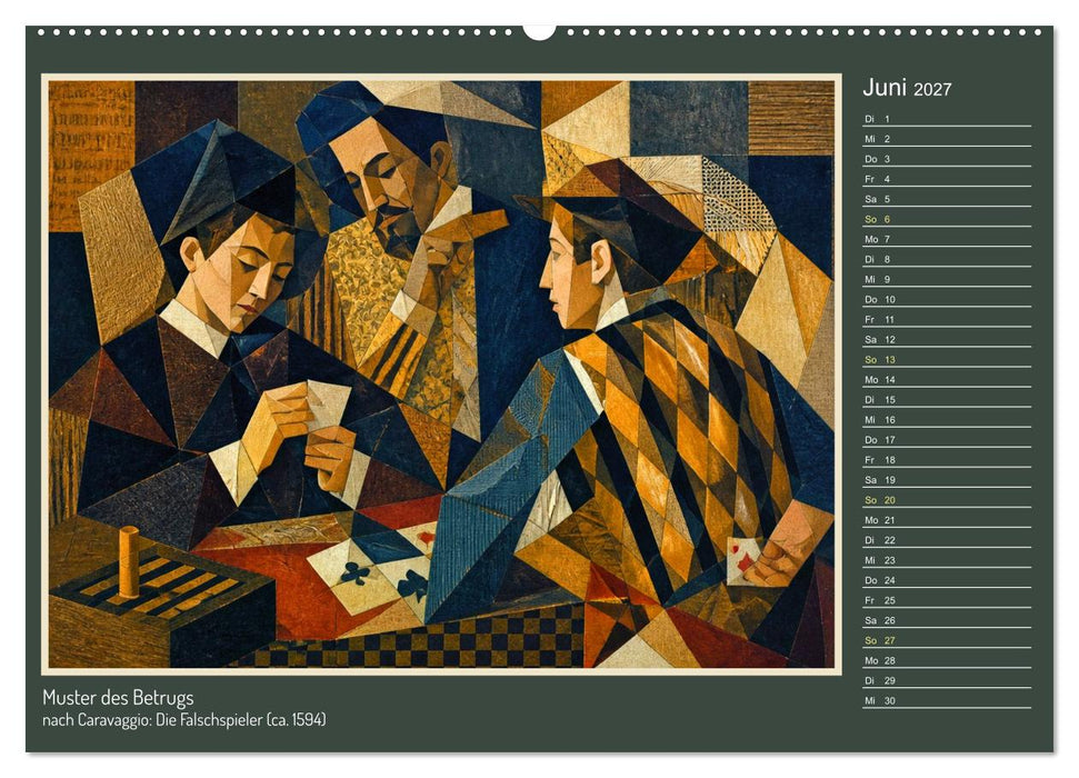 Caravaggio und der synthetische Kubismus (CALVENDO Wandkalender 2027)