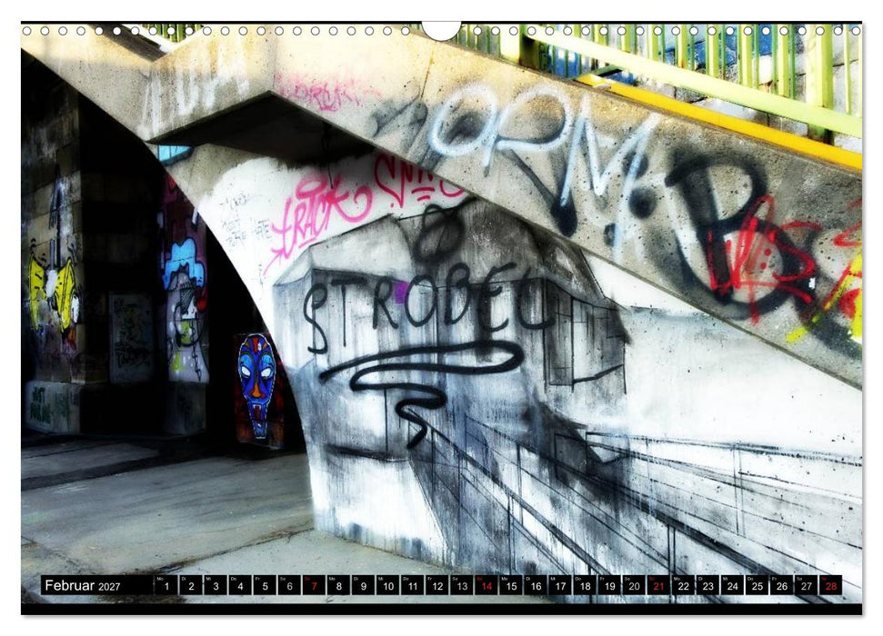 Graffiti in Wien (CALVENDO Wandkalender 2027)
