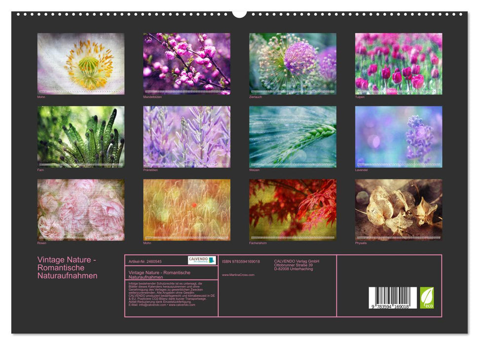 Vintage Nature - Romantische Naturaufnahmen (CALVENDO Premium Wandkalender 2027)