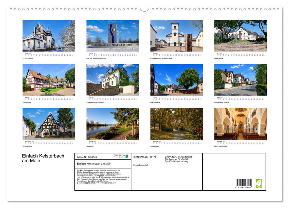 Einfach Kelsterbach am Main (CALVENDO Wandkalender 2027)