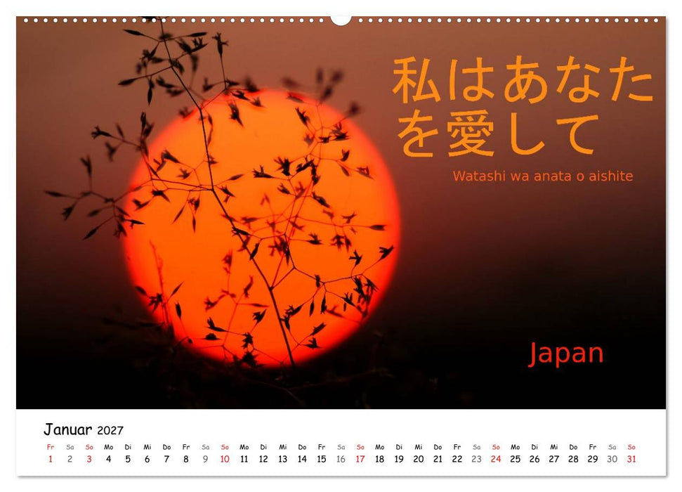 Ich liebe Dich (CALVENDO Wandkalender 2027)