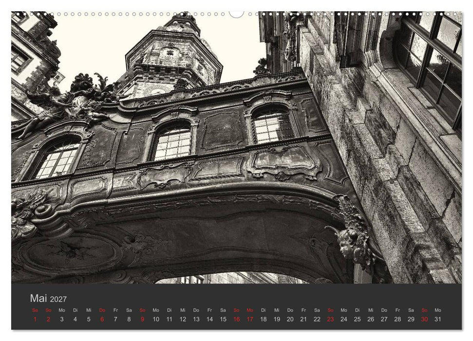 Dresden Schwarz Weiss 2027 (CALVENDO Wandkalender 2027)