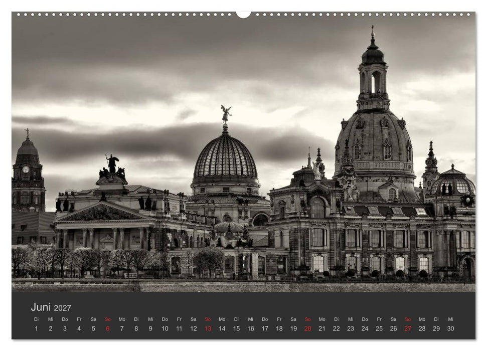 Dresden Schwarz Weiss 2027 (CALVENDO Wandkalender 2027)