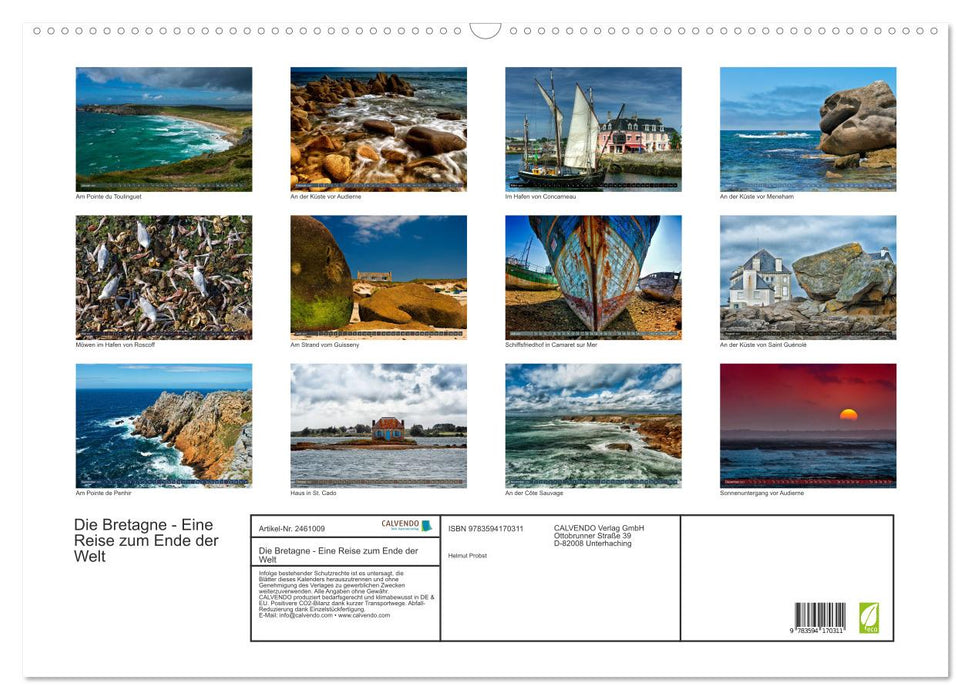 Die Bretagne - Eine Reise zum Ende der Welt (CALVENDO Wandkalender 2027)