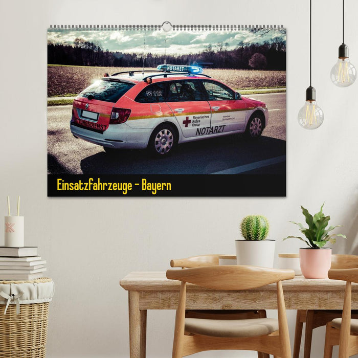 Einsatzfahrzeuge - Bayern (CALVENDO Wandkalender 2027)