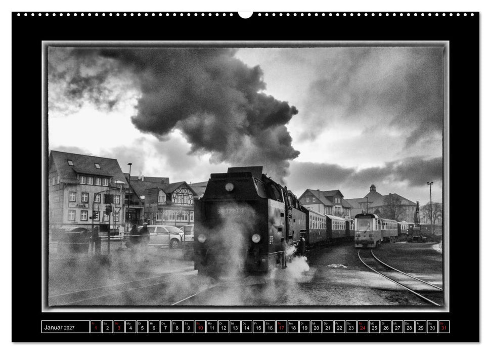 Unter Dampf - Eisenbahnromantik im Harz (CALVENDO Premium Wandkalender 2027)