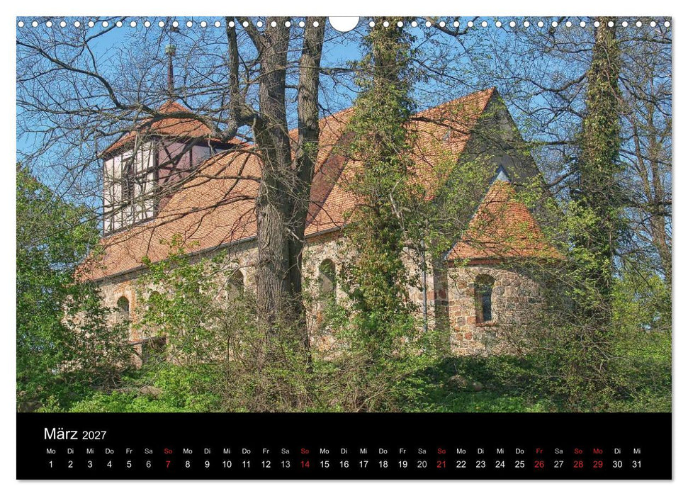 Dorfkirchen in Brandenburg (CALVENDO Wandkalender 2027)