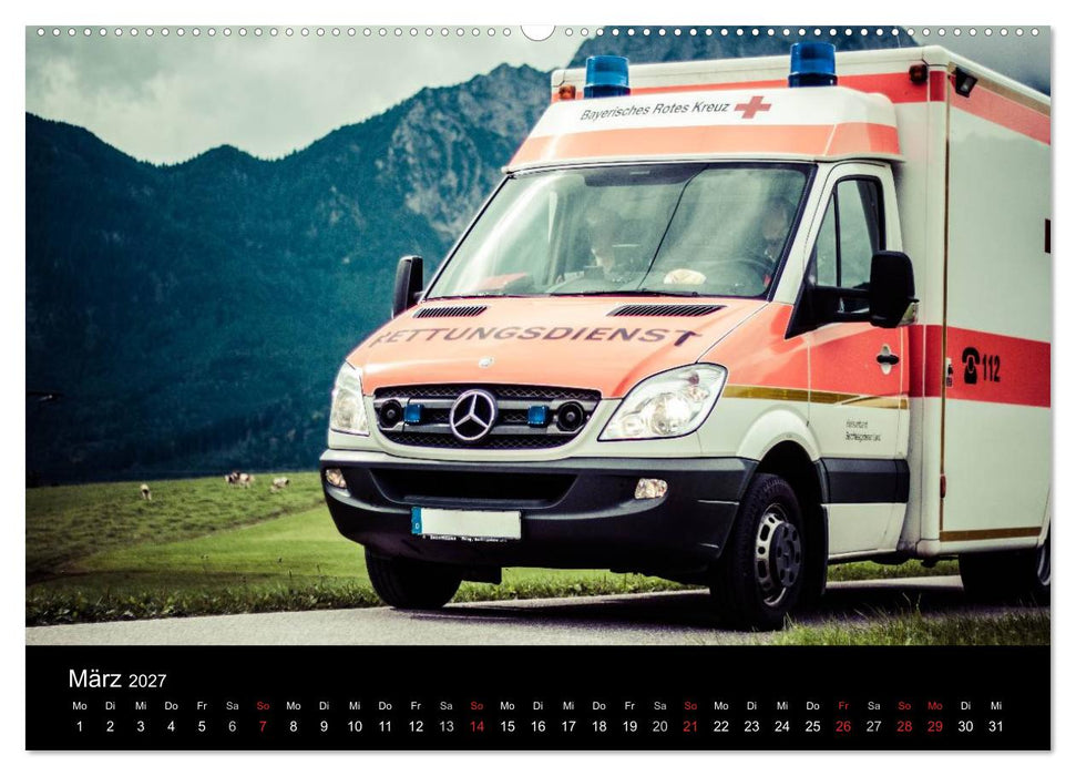 Einsatzfahrzeuge - Bayern (CALVENDO Premium Wandkalender 2027)